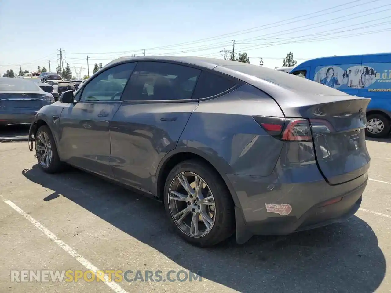 2 Photograph of a damaged car 7SAYGAEEXPF902503 TESLA MODEL Y 2023