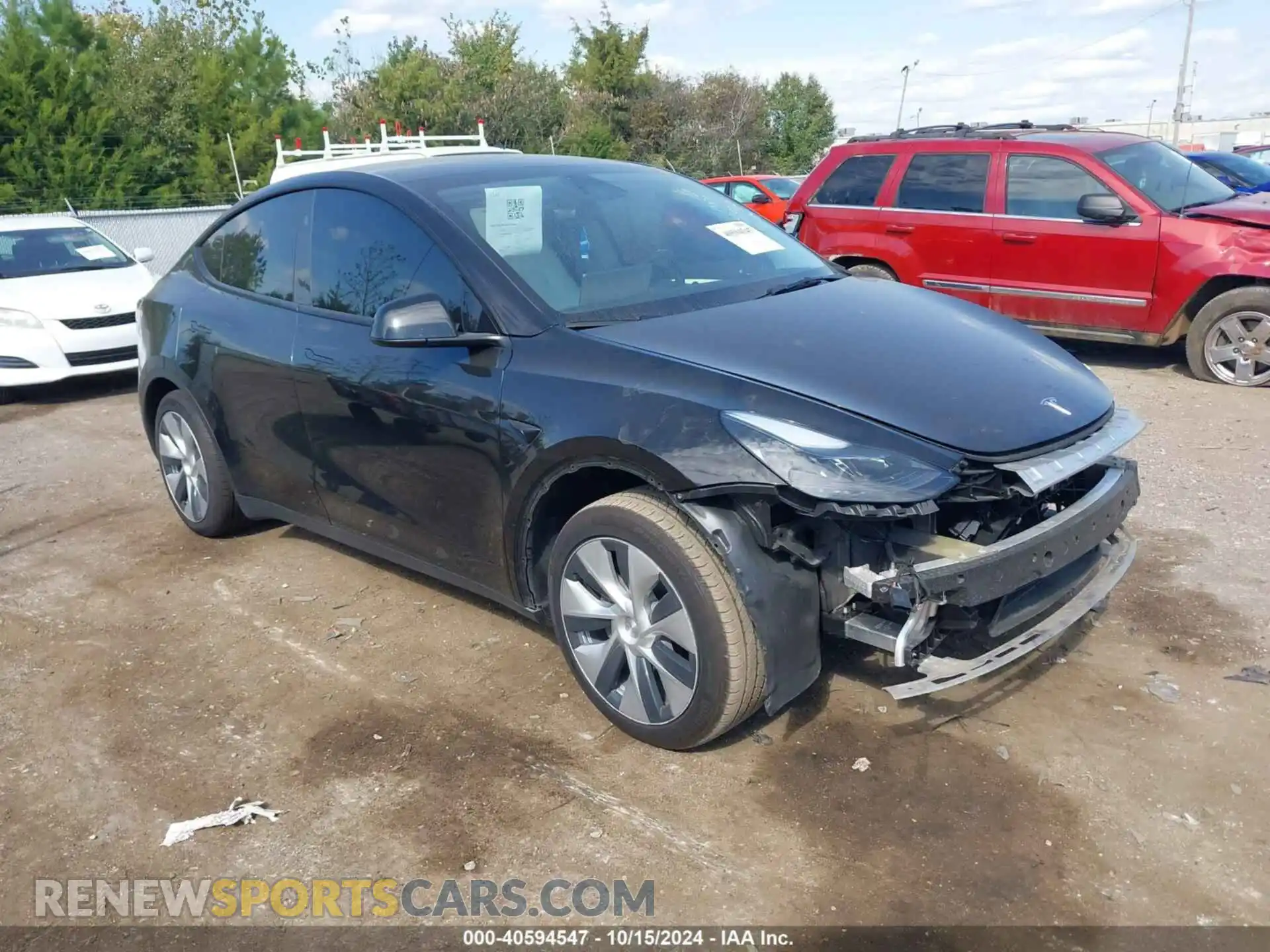 1 Photograph of a damaged car 7SAYGDED0PF964260 TESLA MODEL Y 2023