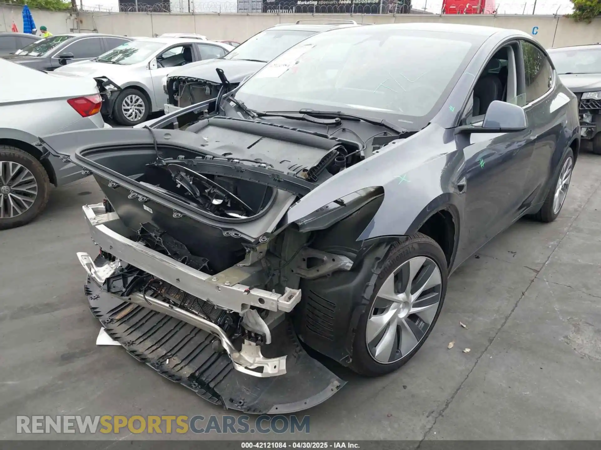2 Фотография поврежденного автомобиля 7SAYGDED3PF962583 TESLA MODEL Y 2023