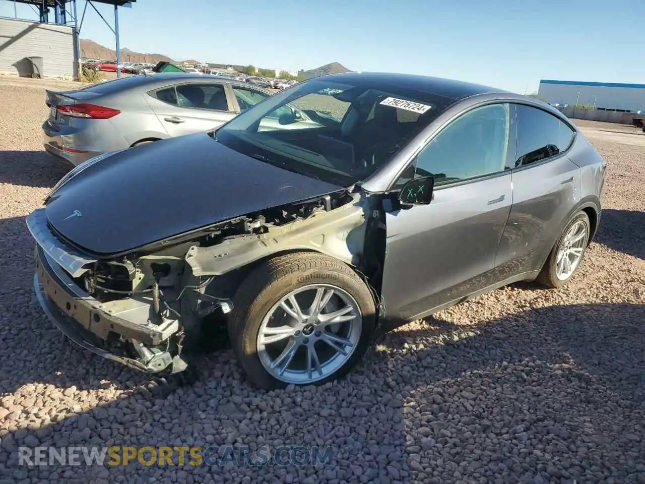 1 Photograph of a damaged car 7SAYGDED3PF962602 TESLA MODEL Y 2023