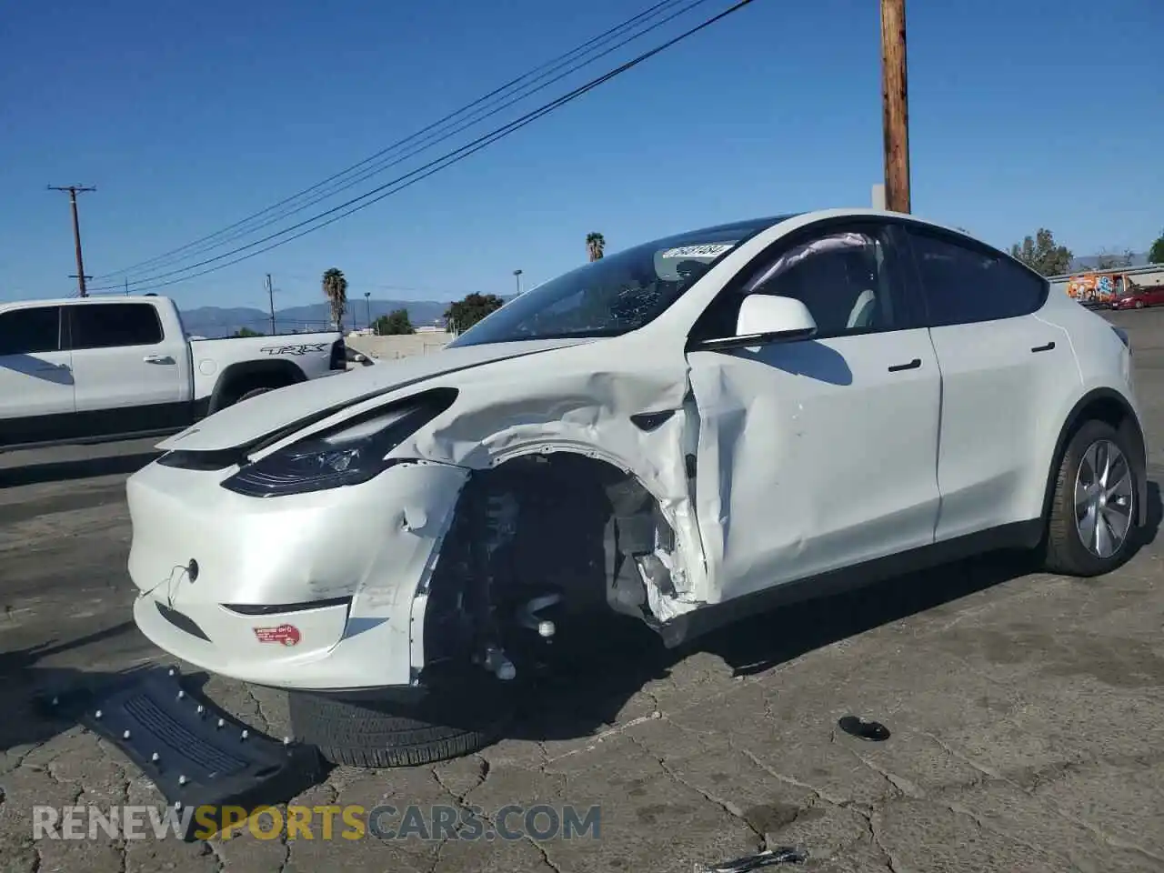 1 Photograph of a damaged car 7SAYGDED3PF962910 TESLA MODEL Y 2023