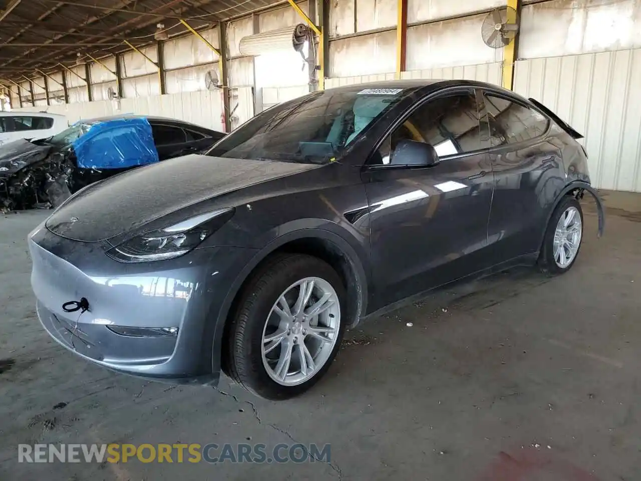 1 Photograph of a damaged car 7SAYGDED3PF971865 TESLA MODEL Y 2023