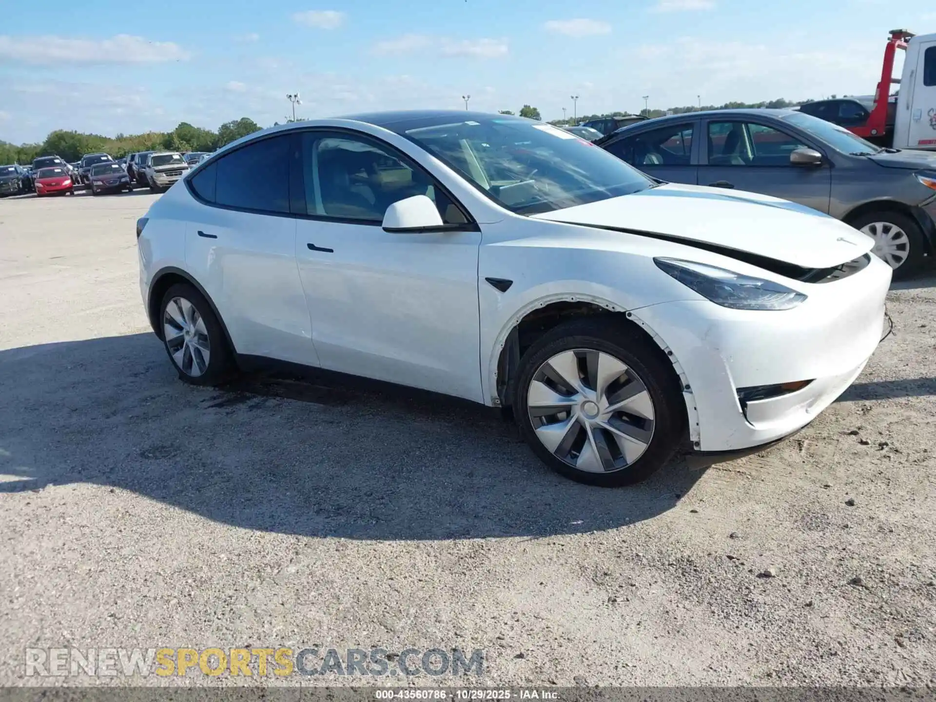1 Photograph of a damaged car 7SAYGDED4PF931973 TESLA MODEL Y 2023