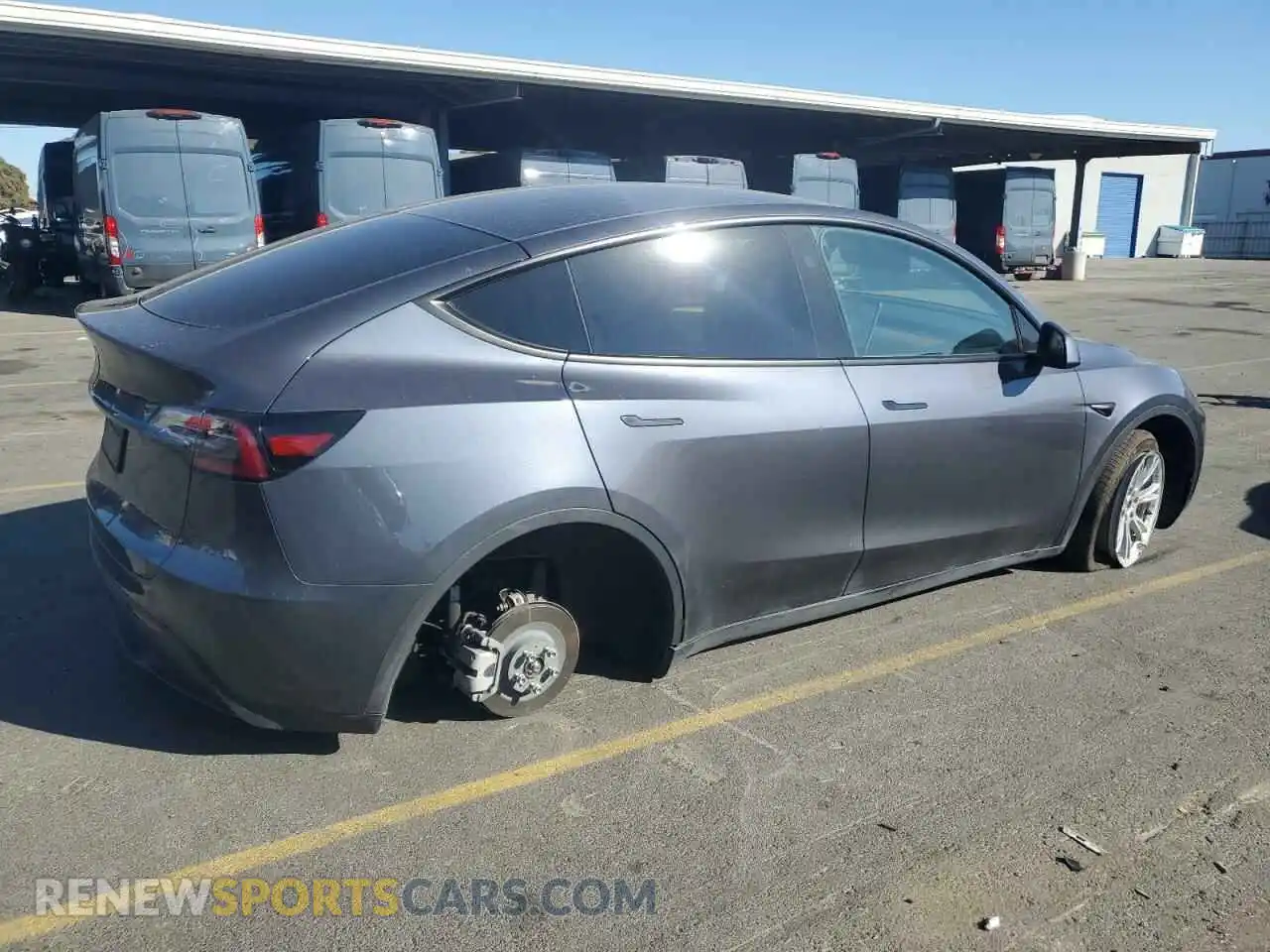 3 fotografías del automóvil dañado 7SAYGDED4PF940897 TESLA MODEL Y 2023