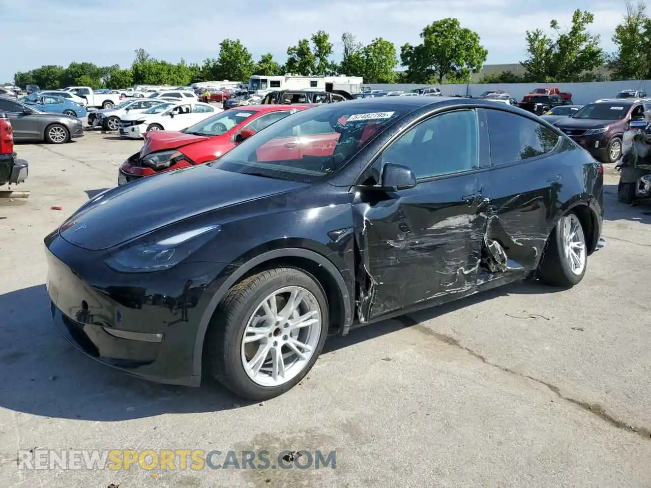 1 Photograph of a damaged car 7SAYGDED4PF966366 TESLA MODEL Y 2023