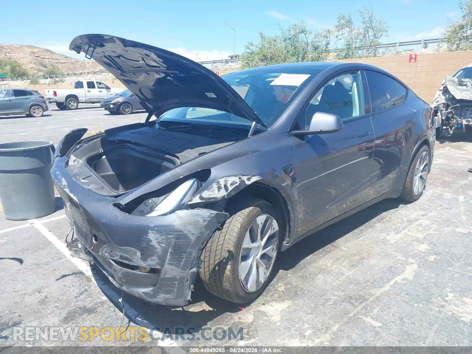 2 Photograph of a damaged car 7SAYGDED4PF979411 TESLA MODEL Y 2023