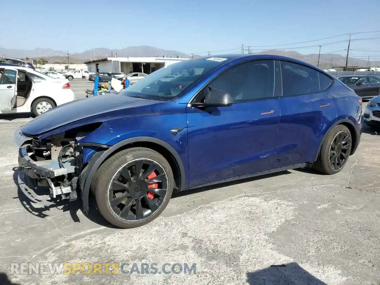 1 Photograph of a damaged car 7SAYGDED7PF977572 TESLA MODEL Y 2023