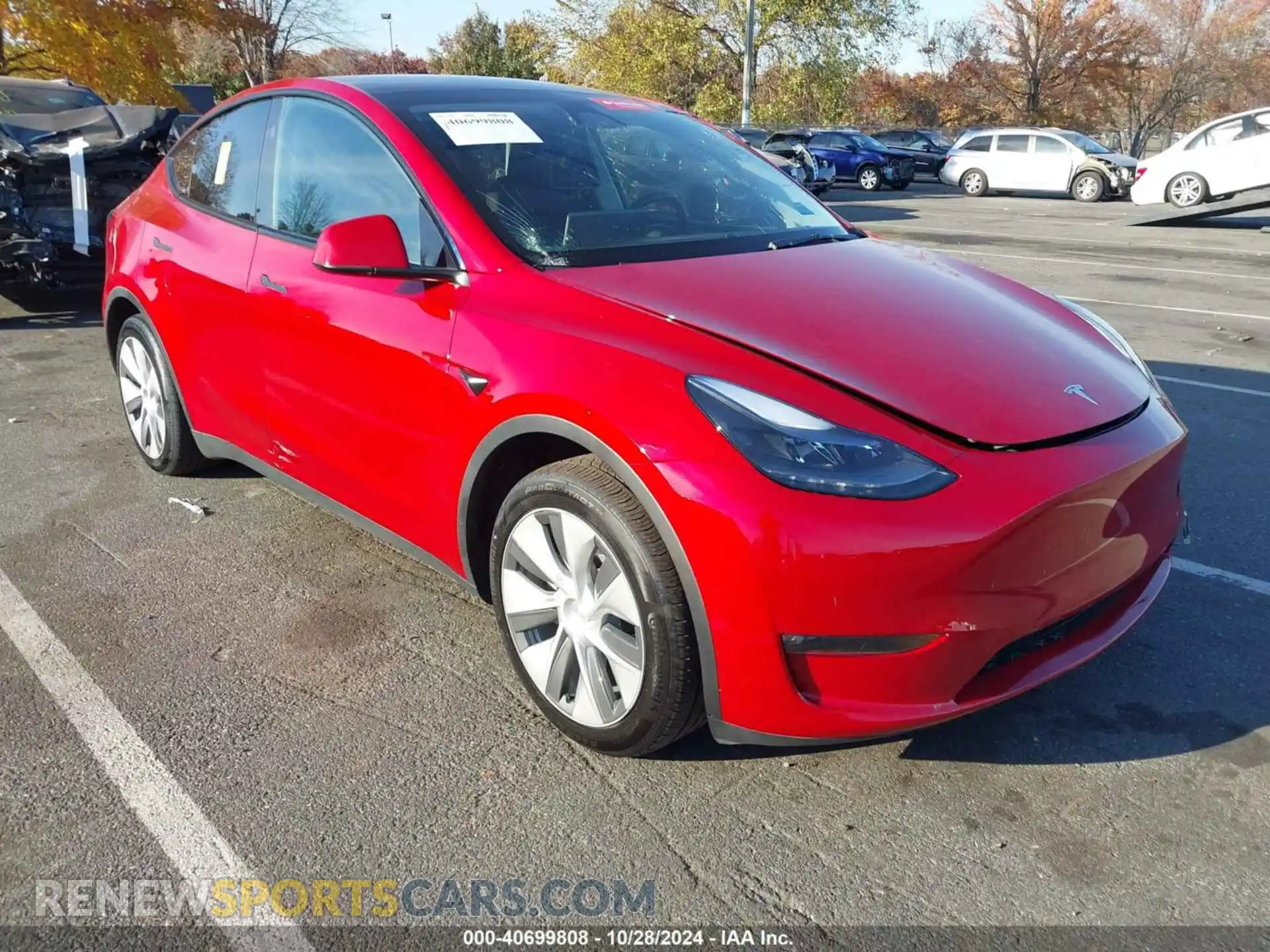 1 Photograph of a damaged car 7SAYGDED8PF934455 TESLA MODEL Y 2023
