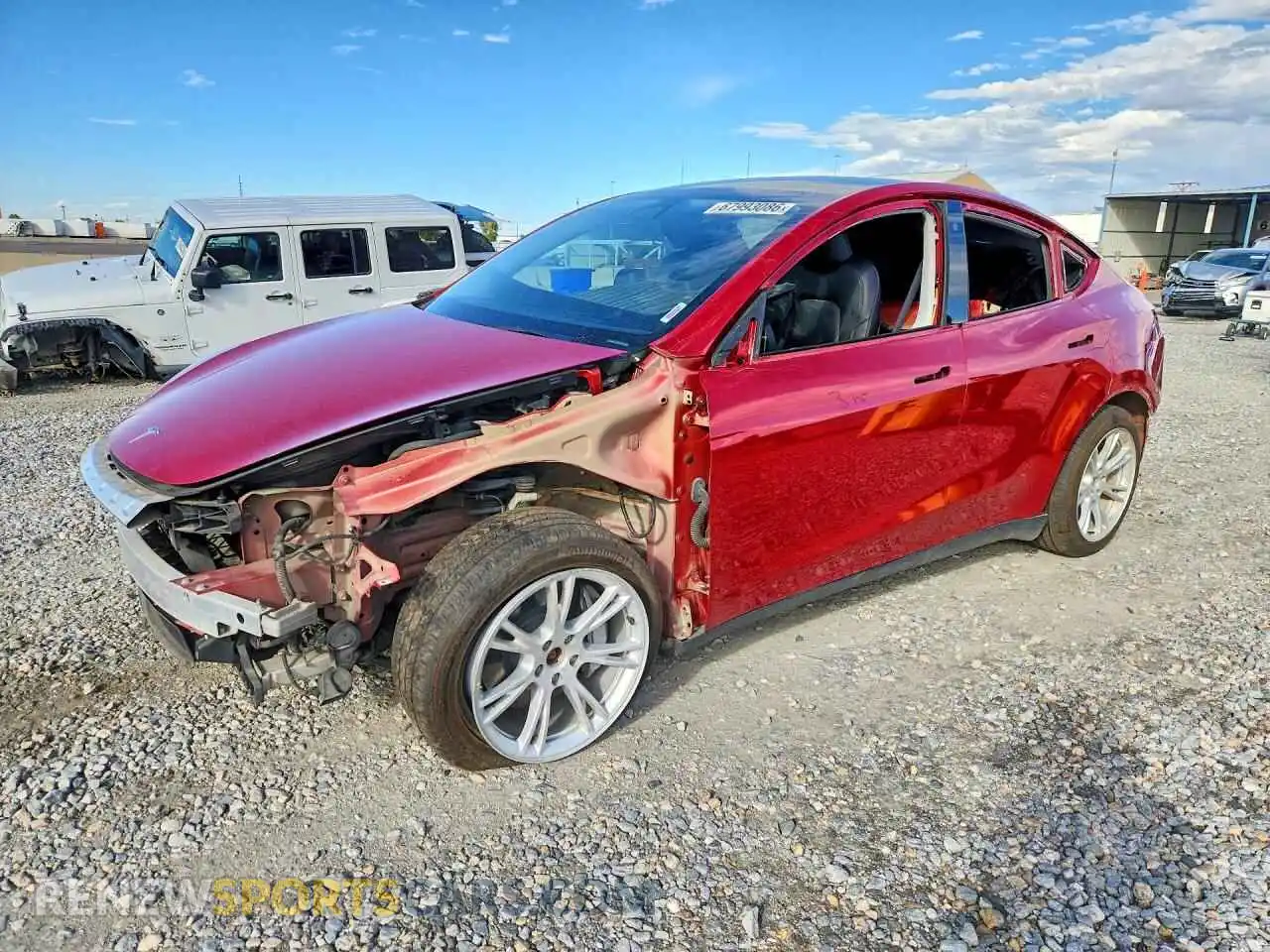 1 fotografías del automóvil dañado 7SAYGDEE0PA023364 TESLA MODEL Y 2023