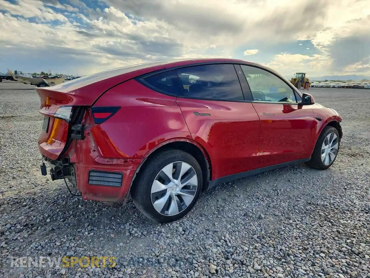 3 fotografías del automóvil dañado 7SAYGDEE0PA023364 TESLA MODEL Y 2023