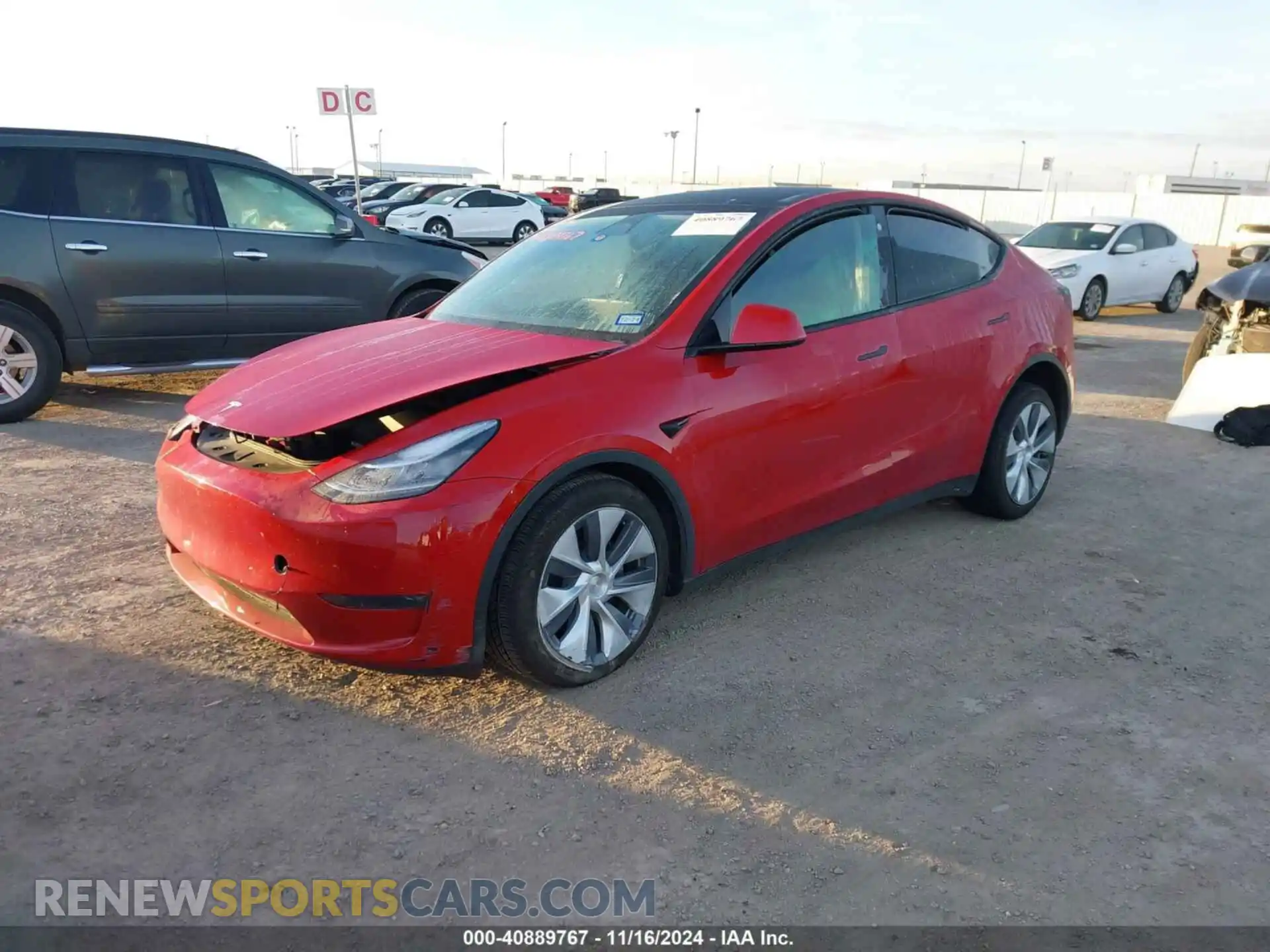2 Photograph of a damaged car 7SAYGDEE0PA030735 TESLA MODEL Y 2023