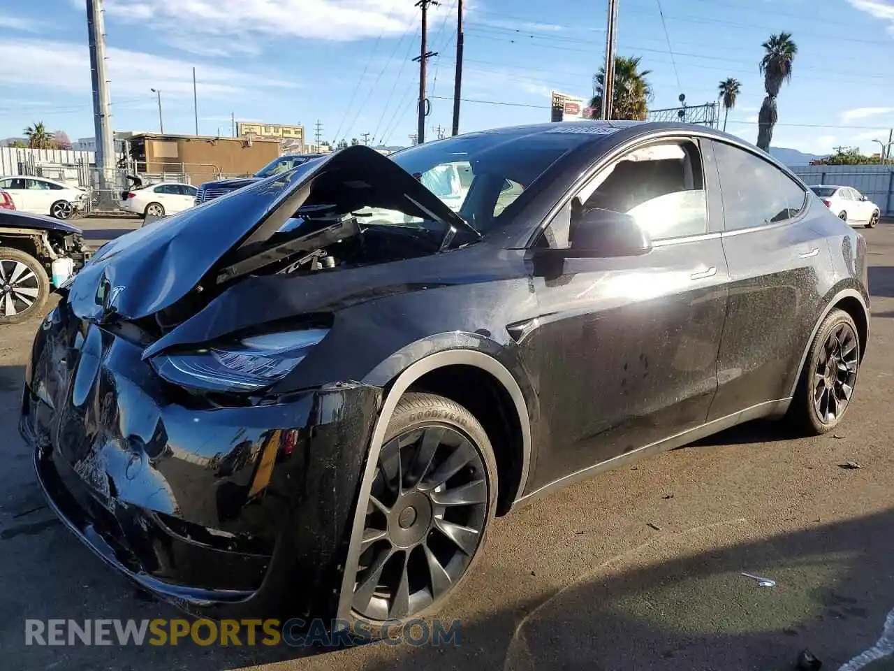 1 Photograph of a damaged car 7SAYGDEE0PA045753 TESLA MODEL Y 2023