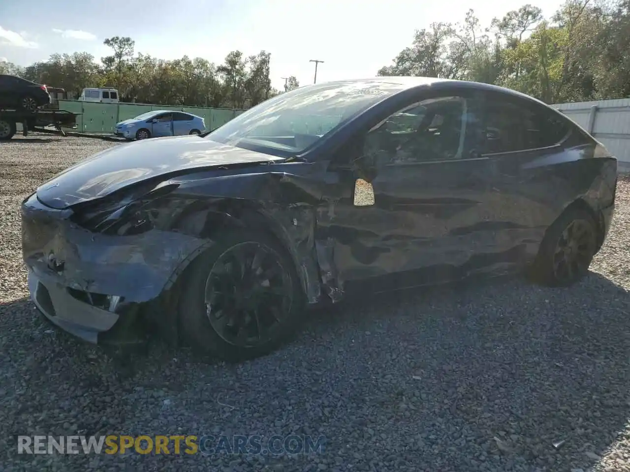 1 Photograph of a damaged car 7SAYGDEE0PA056932 TESLA MODEL Y 2023