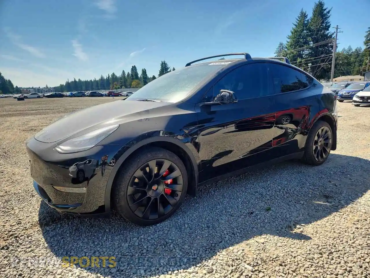 1 Photograph of a damaged car 7SAYGDEE0PA105031 TESLA MODEL Y 2023