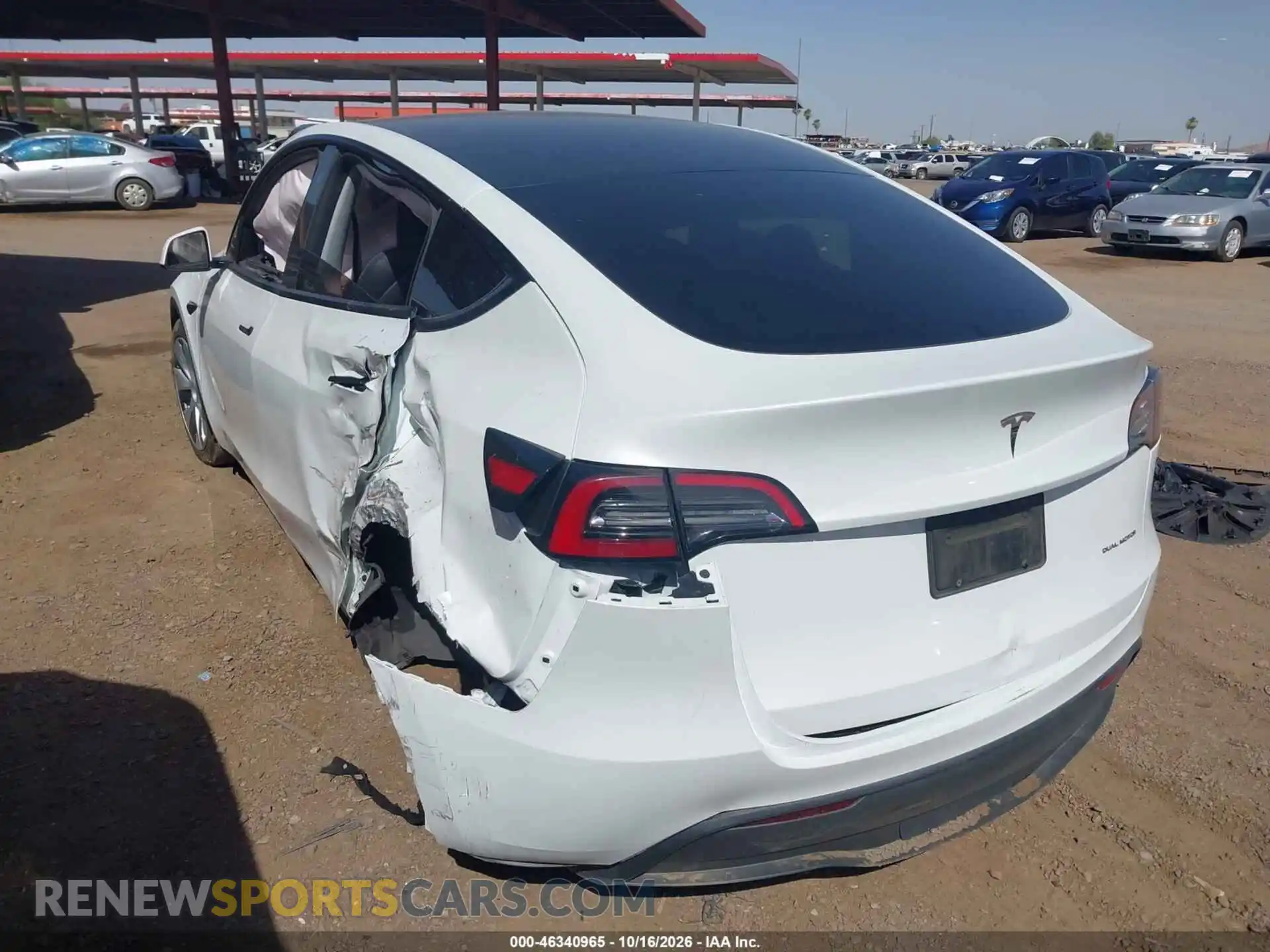 3 Фотография поврежденного автомобиля 7SAYGDEE0PA116725 TESLA MODEL Y 2023