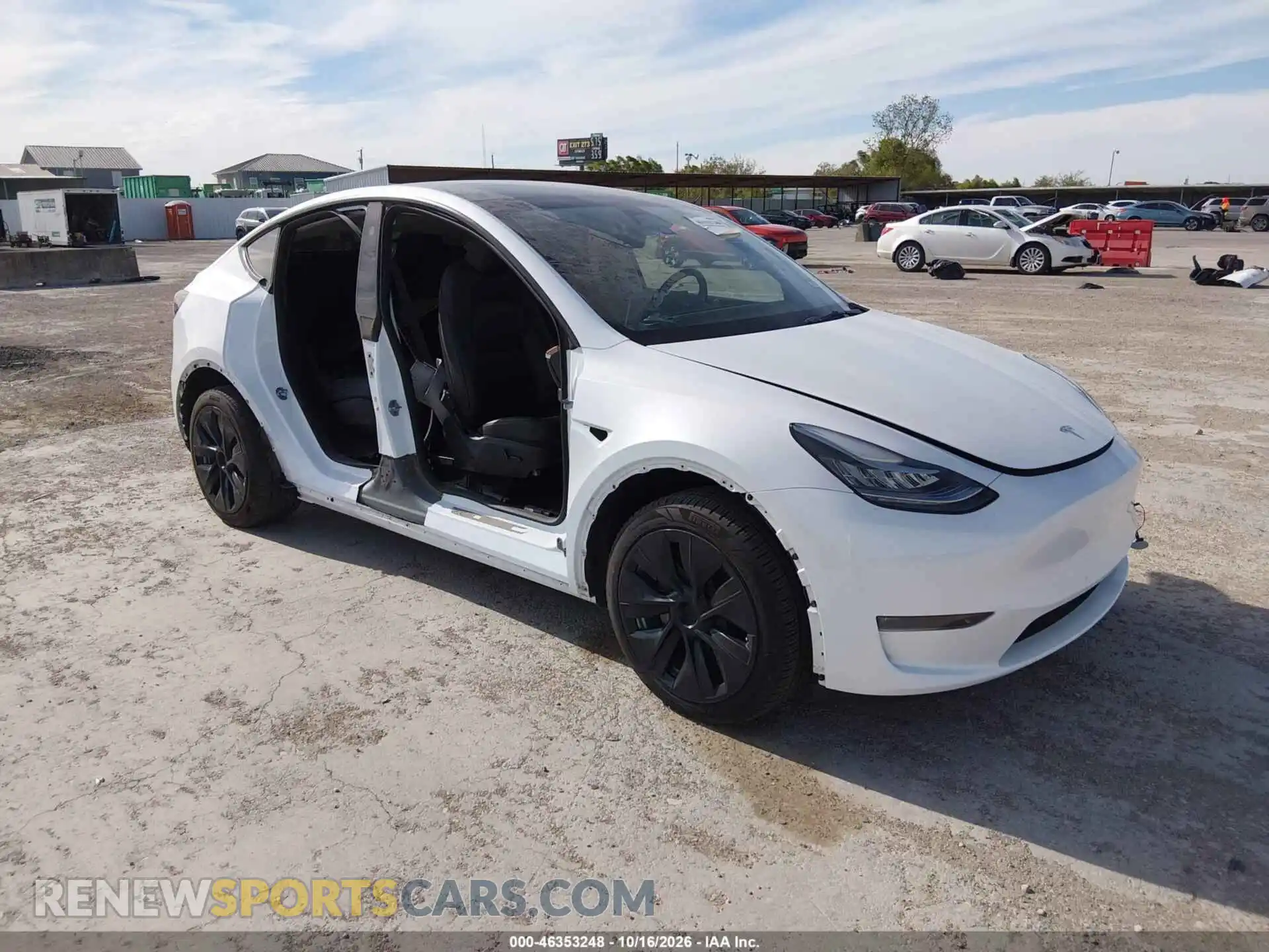1 Фотография поврежденного автомобиля 7SAYGDEE0PA130236 TESLA MODEL Y 2023
