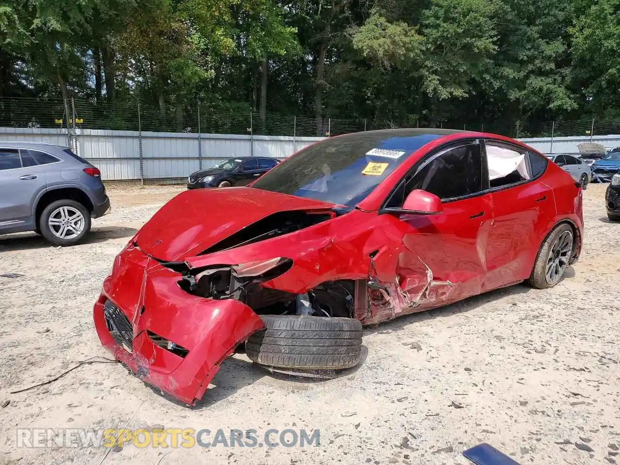 1 Photograph of a damaged car 7SAYGDEE0PA155251 TESLA MODEL Y 2023