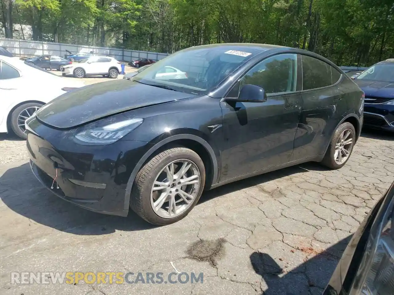 1 Photograph of a damaged car 7SAYGDEE0PA156514 TESLA MODEL Y 2023