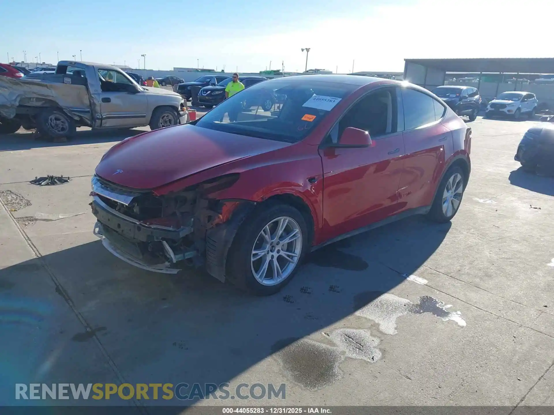 2 fotografías del automóvil dañado 7SAYGDEE0PA160028 TESLA MODEL Y 2023