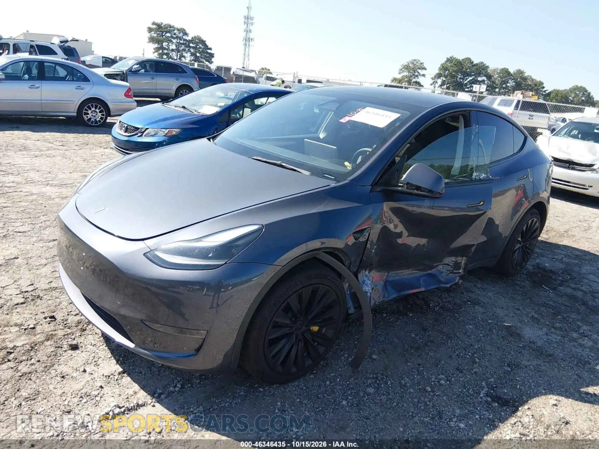2 fotografías del automóvil dañado 7SAYGDEE0PA165214 TESLA MODEL Y 2023
