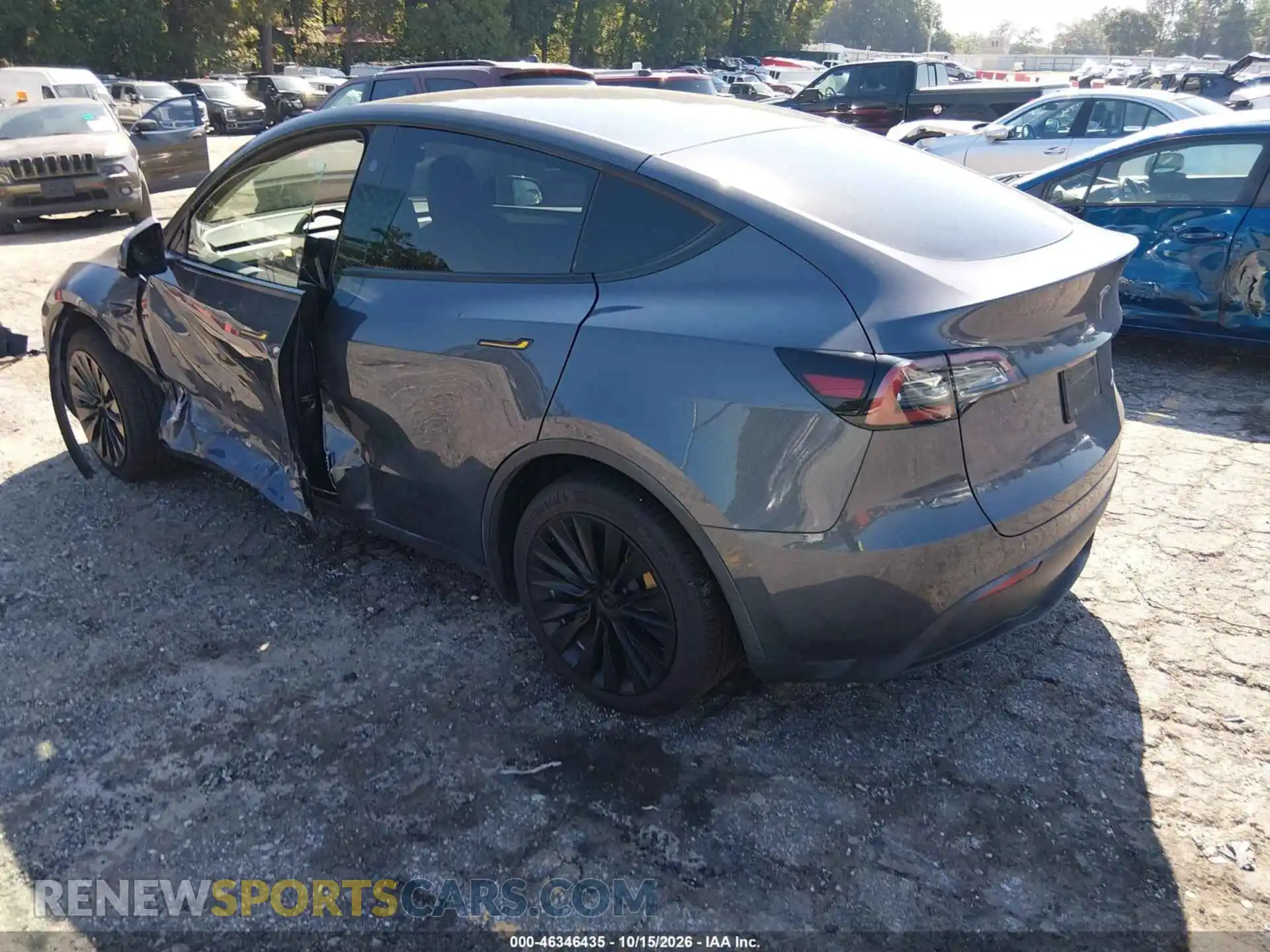 3 fotografías del automóvil dañado 7SAYGDEE0PA165214 TESLA MODEL Y 2023