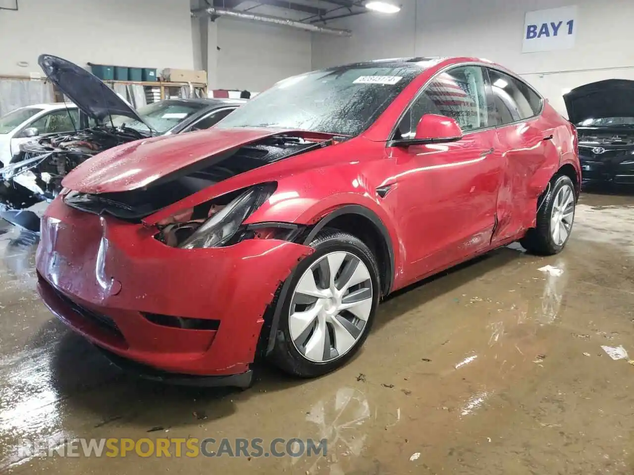 1 Photograph of a damaged car 7SAYGDEE0PA202827 TESLA MODEL Y 2023