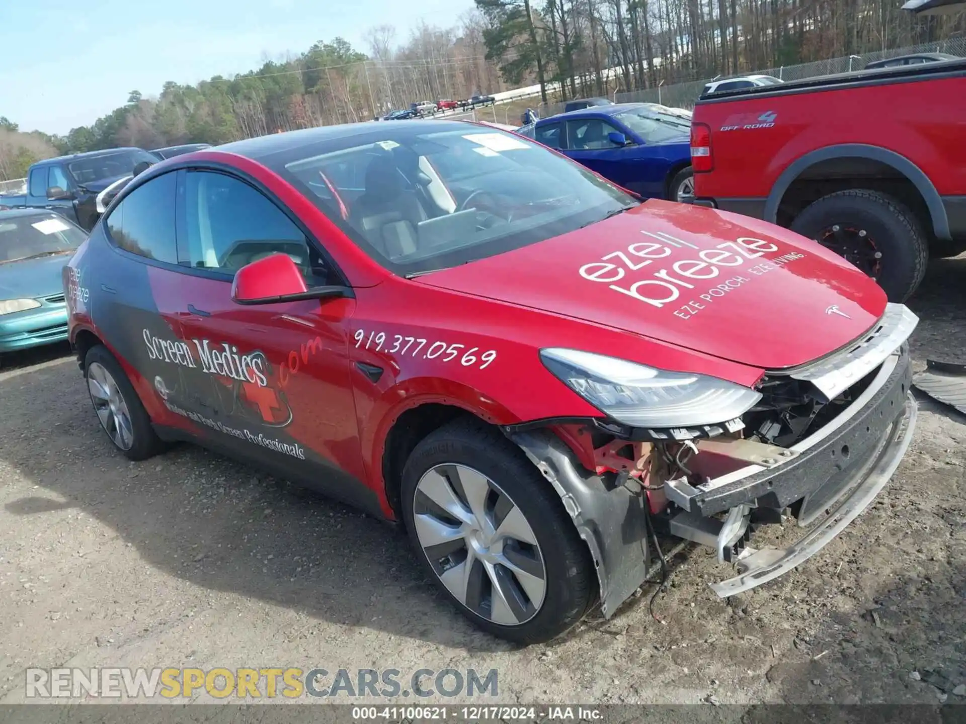 1 Photograph of a damaged car 7SAYGDEE0PF598745 TESLA MODEL Y 2023