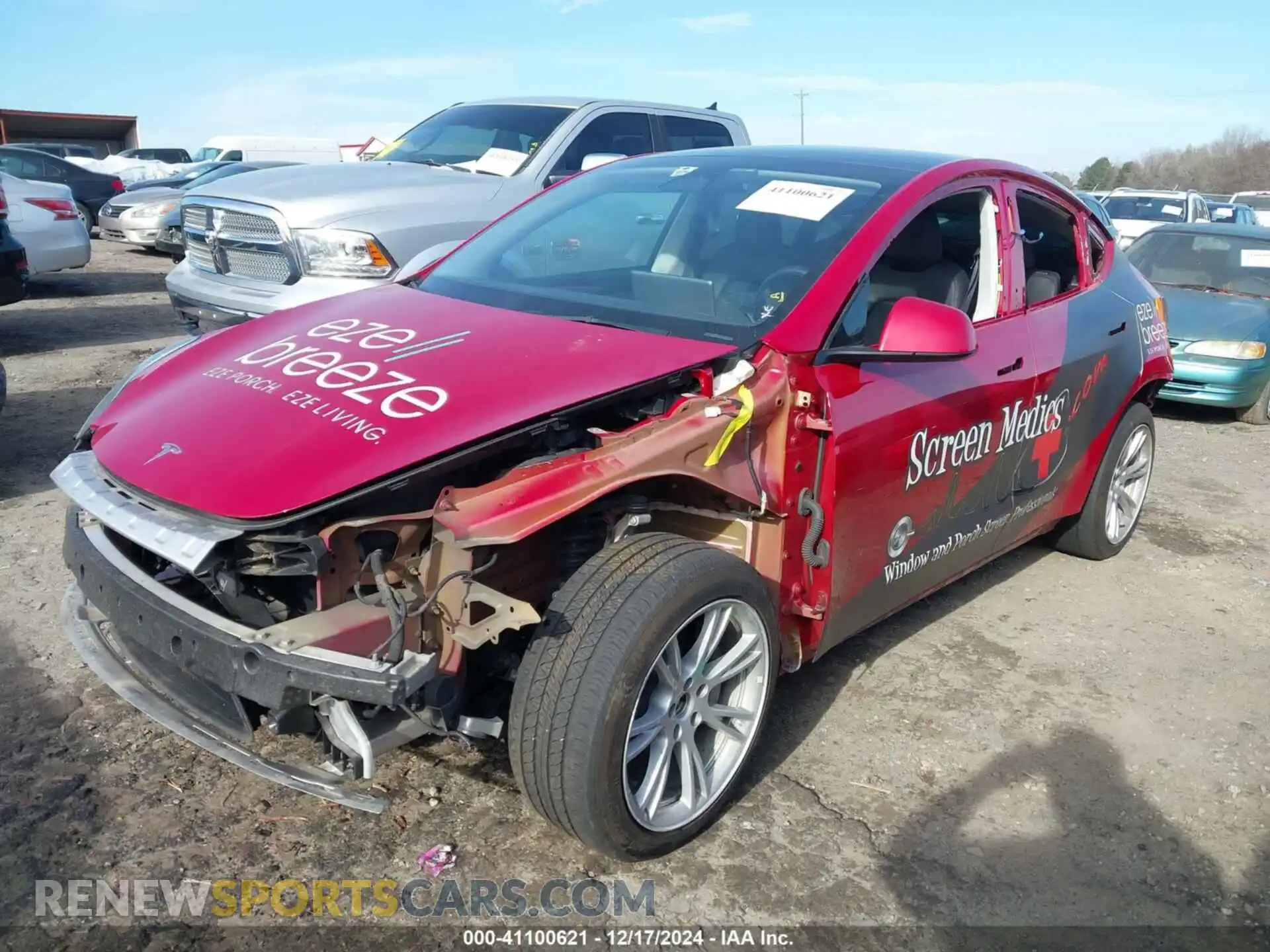 2 Photograph of a damaged car 7SAYGDEE0PF598745 TESLA MODEL Y 2023