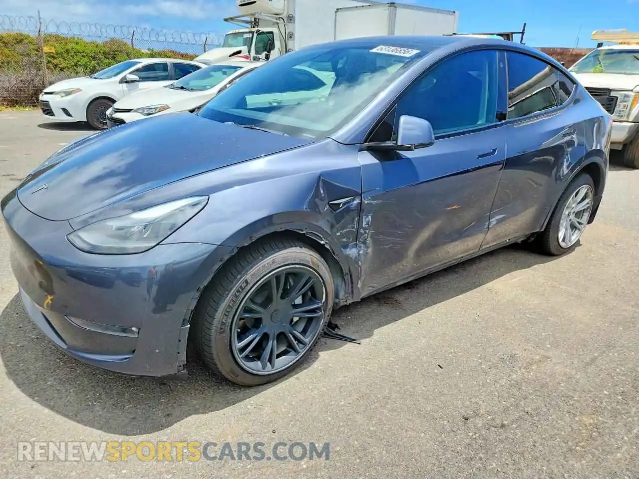 1 Photograph of a damaged car 7SAYGDEE0PF601806 TESLA MODEL Y 2023