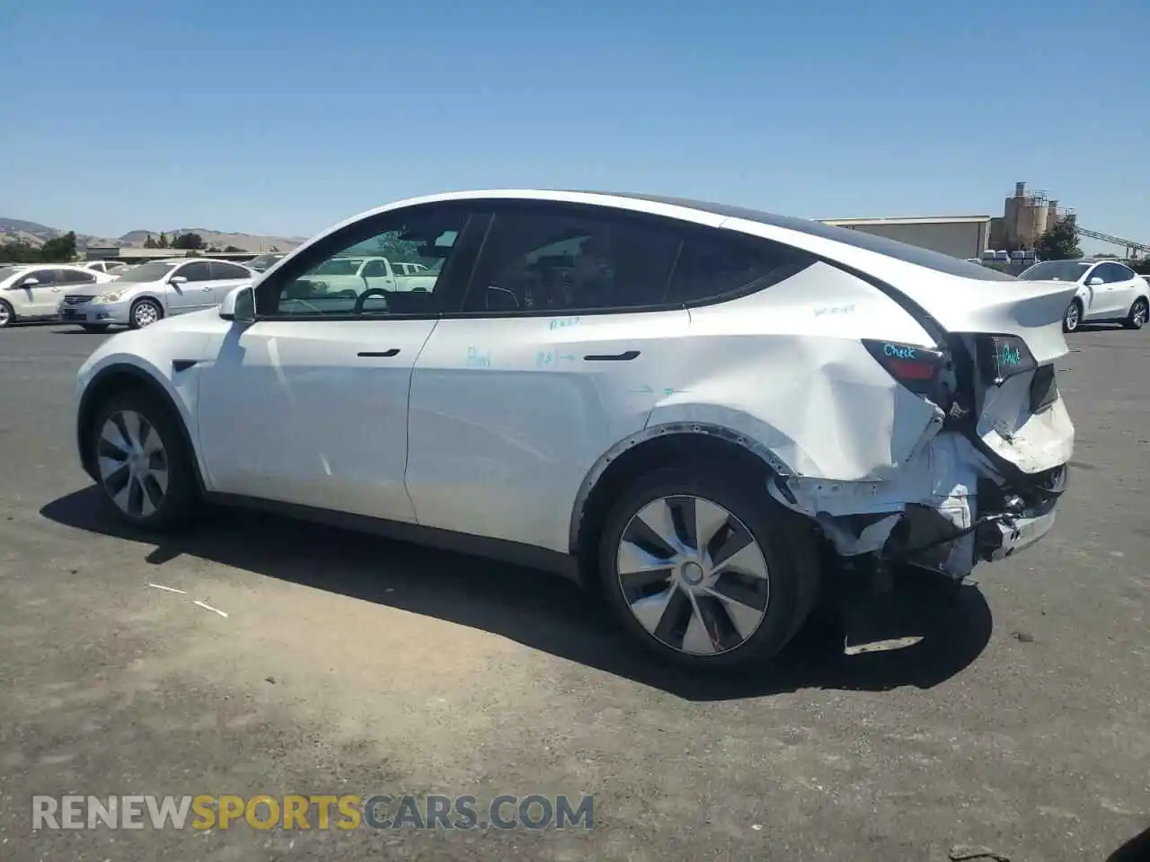 2 Photograph of a damaged car 7SAYGDEE0PF669961 TESLA MODEL Y 2023