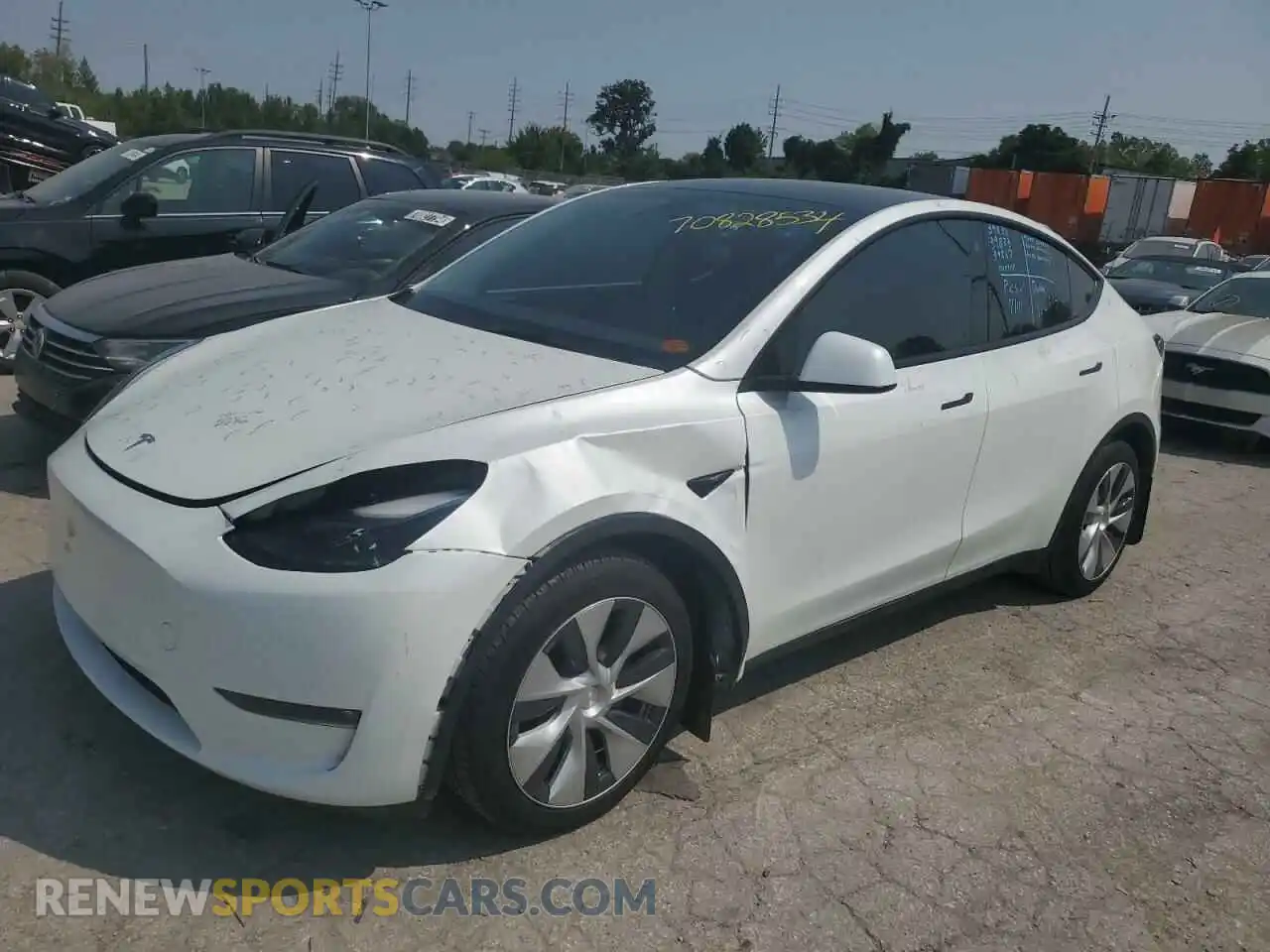 1 Photograph of a damaged car 7SAYGDEE0PF673590 TESLA MODEL Y 2023