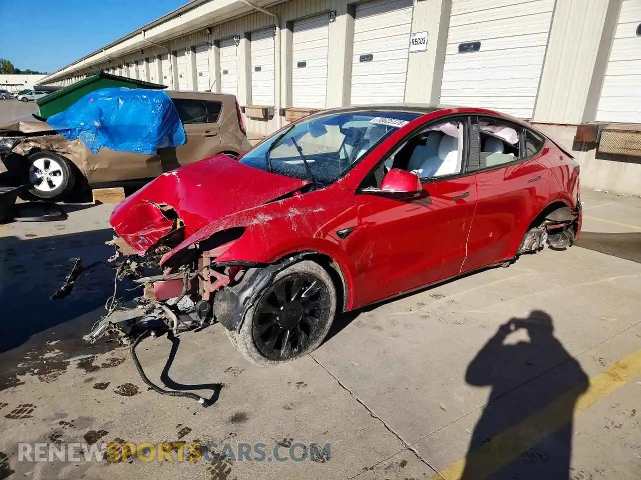 1 fotografías del automóvil dañado 7SAYGDEE0PF757571 TESLA MODEL Y 2023