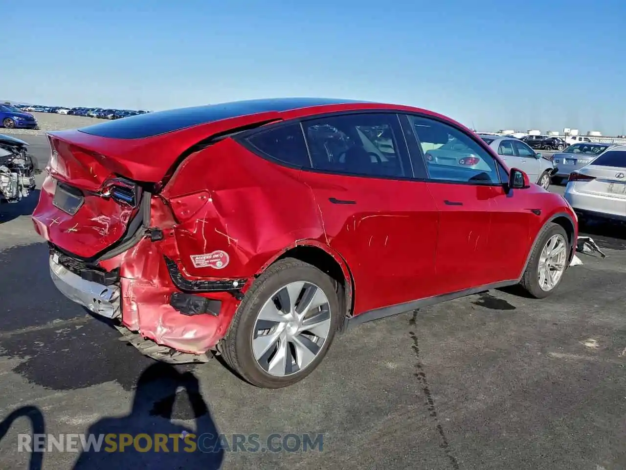 3 Photograph of a damaged car 7SAYGDEE0PF872641 TESLA MODEL Y 2023
