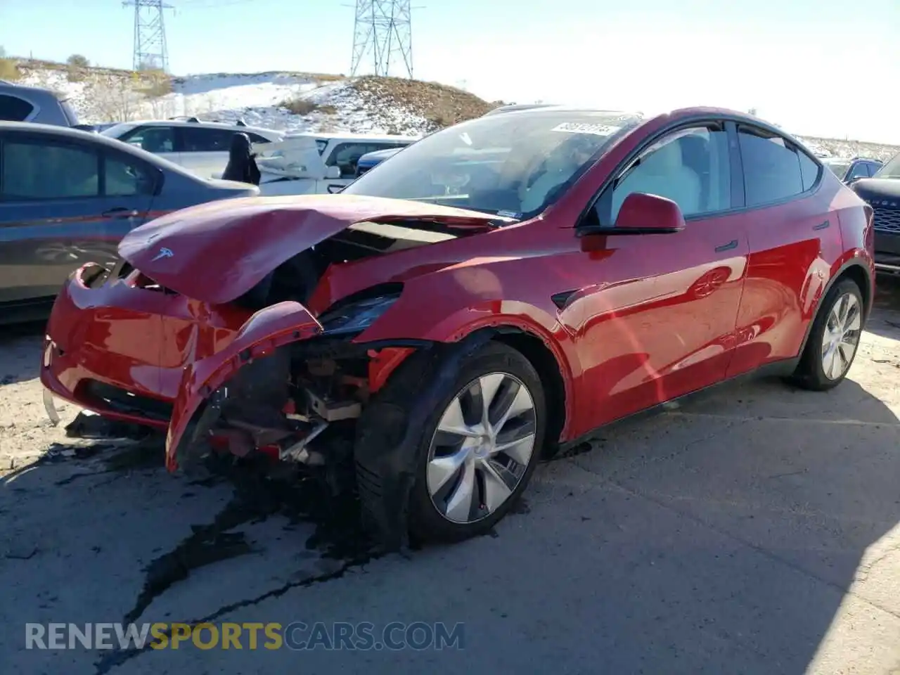 1 Photograph of a damaged car 7SAYGDEE0PF895546 TESLA MODEL Y 2023