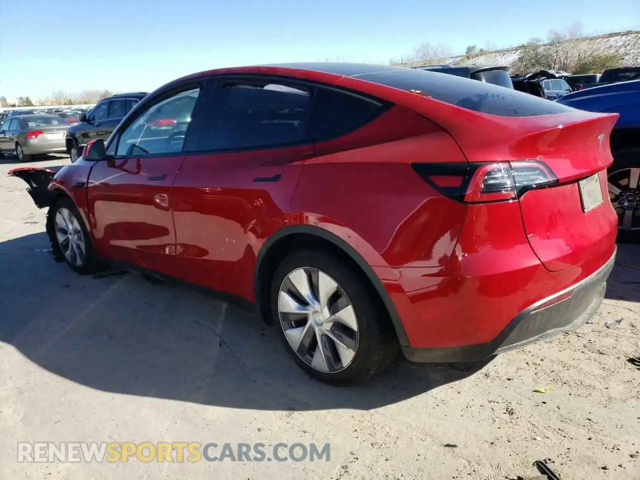 2 Photograph of a damaged car 7SAYGDEE0PF895546 TESLA MODEL Y 2023