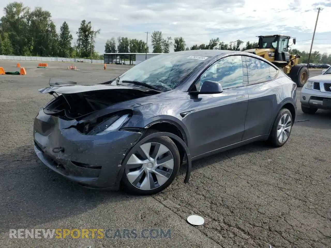 1 Photograph of a damaged car 7SAYGDEE0PF921935 TESLA MODEL Y 2023