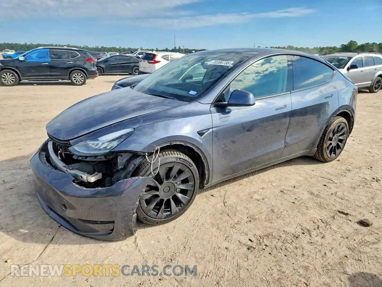 1 Photograph of a damaged car 7SAYGDEE1PA031232 TESLA MODEL Y 2023