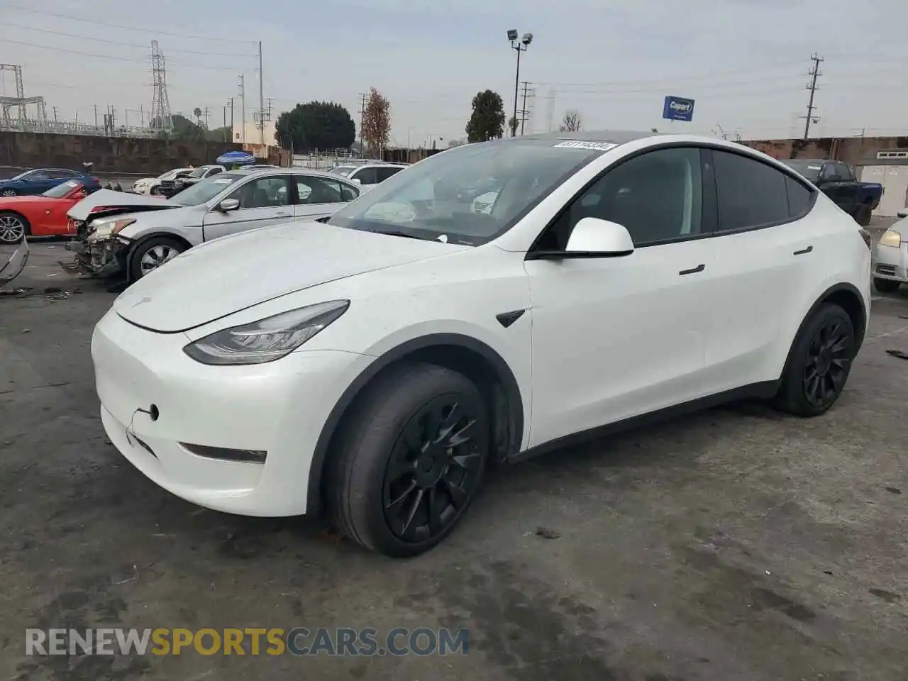 1 Photograph of a damaged car 7SAYGDEE1PA033837 TESLA MODEL Y 2023