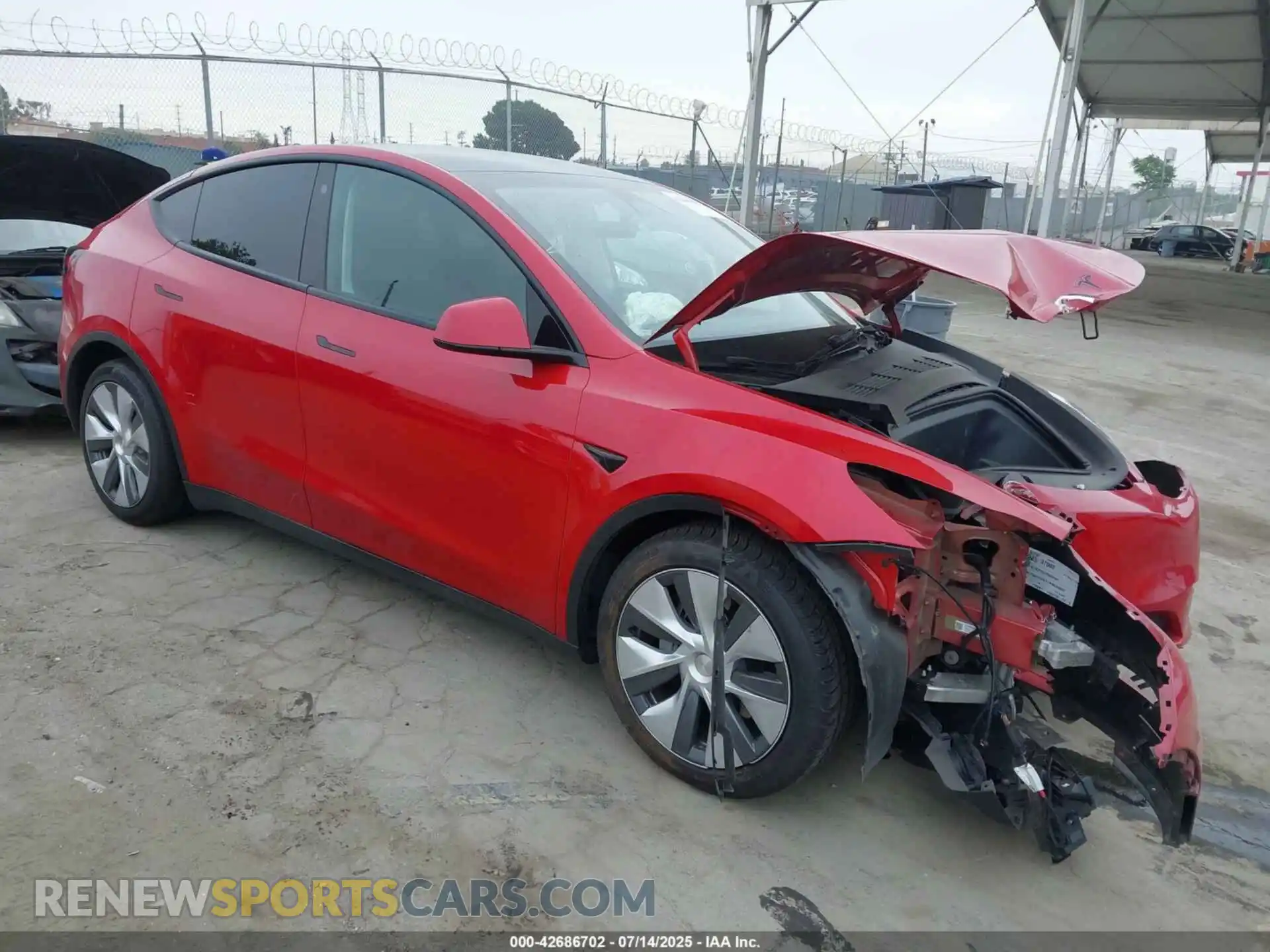 1 Photograph of a damaged car 7SAYGDEE1PA034003 TESLA MODEL Y 2023
