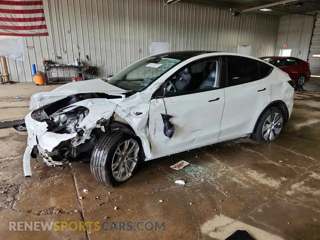 1 Photograph of a damaged car 7SAYGDEE1PA040576 TESLA MODEL Y 2023