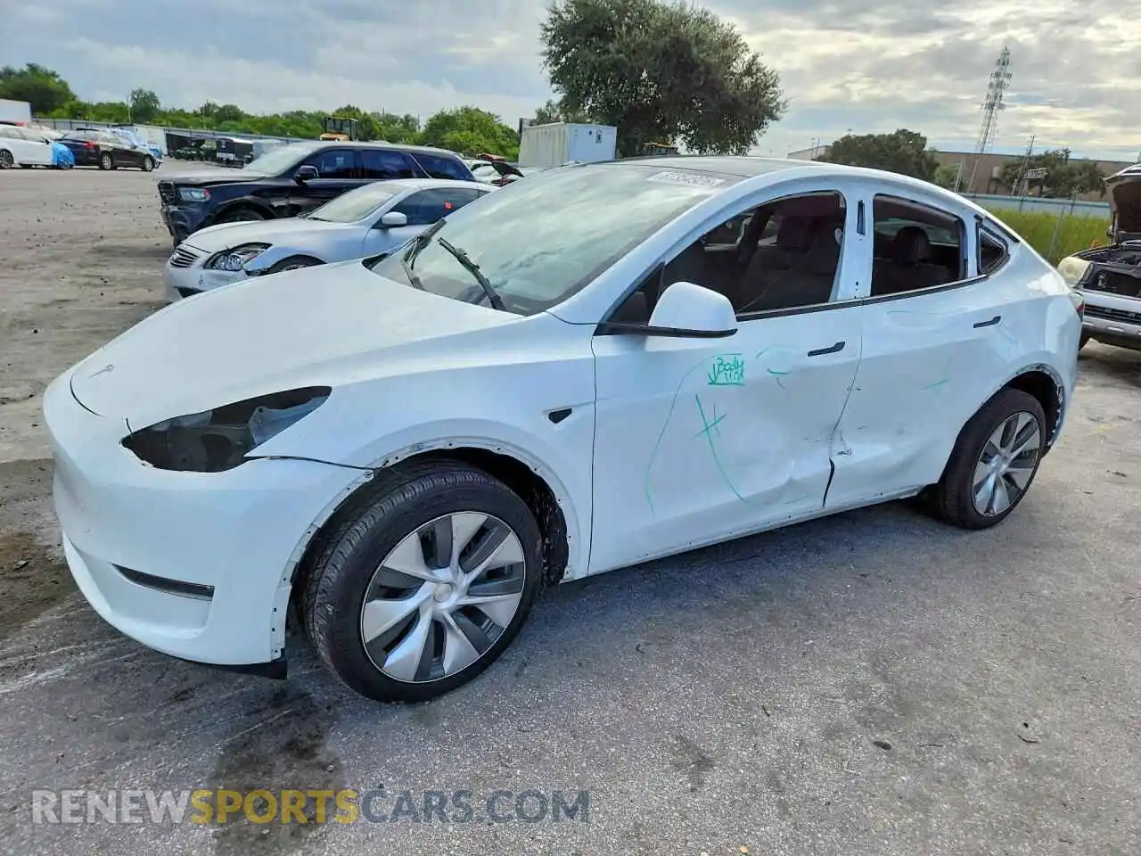1 fotografías del automóvil dañado 7SAYGDEE1PA066868 TESLA MODEL Y 2023