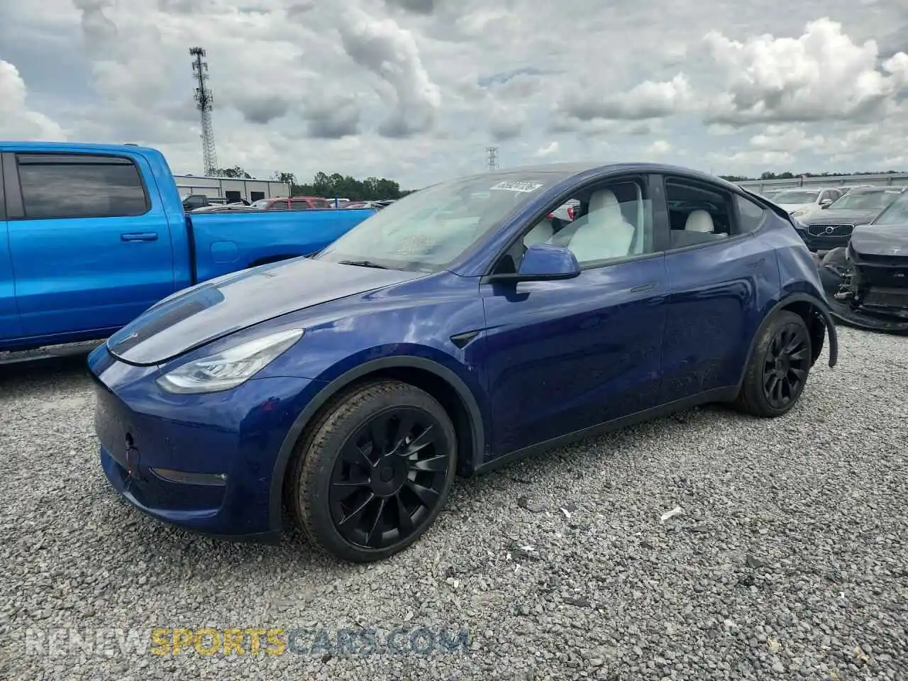 1 Фотография поврежденного автомобиля 7SAYGDEE1PA080723 TESLA MODEL Y 2023