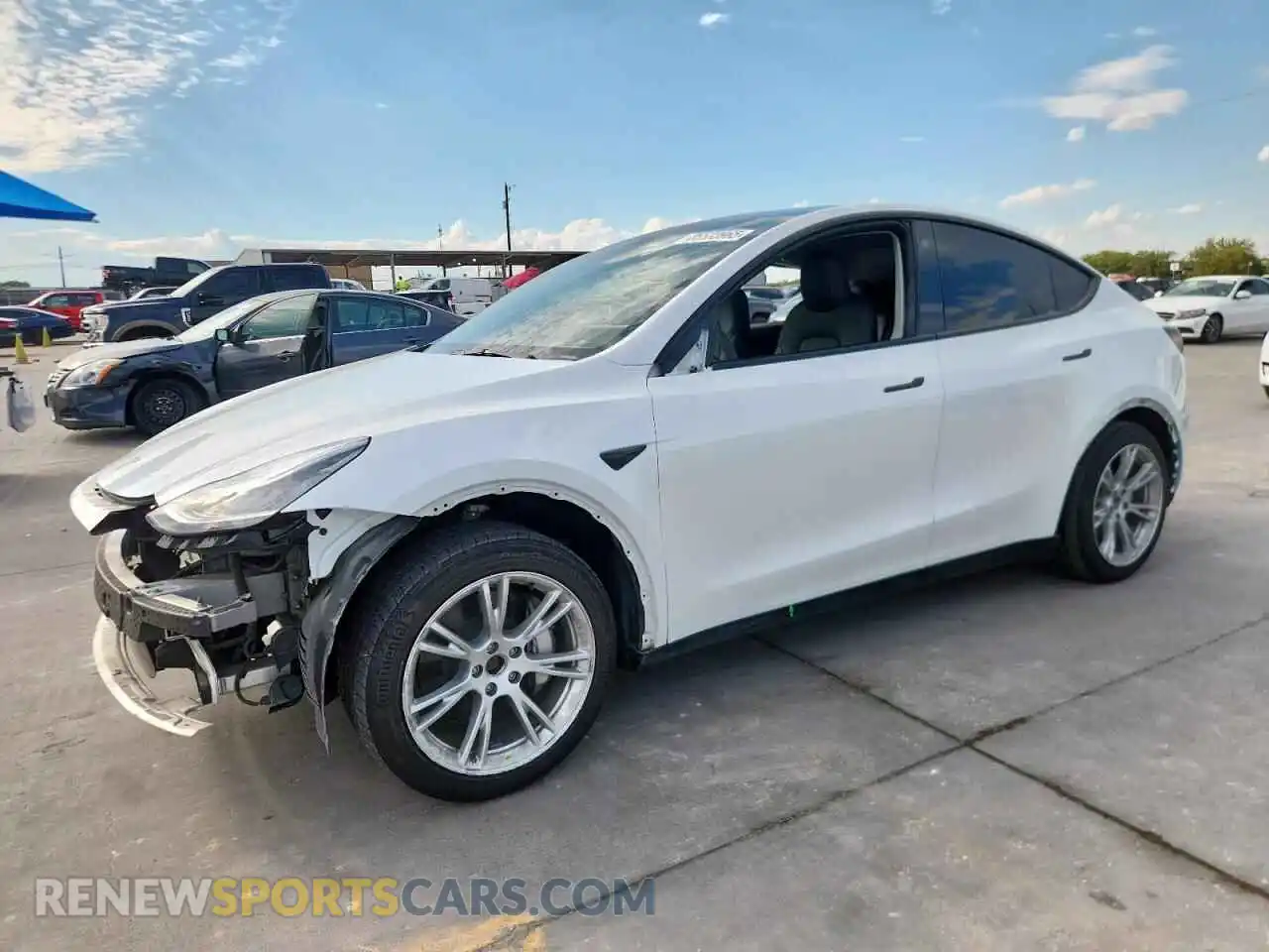 1 Photograph of a damaged car 7SAYGDEE1PA092791 TESLA MODEL Y 2023