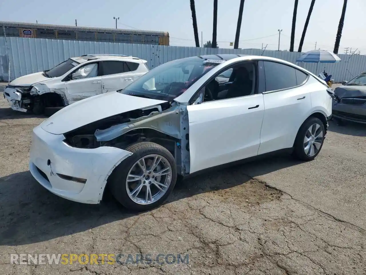 1 Photograph of a damaged car 7SAYGDEE1PA120380 TESLA MODEL Y 2023