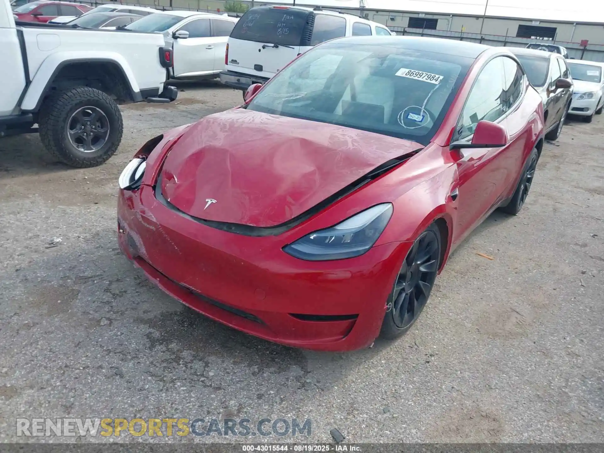 2 Photograph of a damaged car 7SAYGDEE1PA148597 TESLA MODEL Y 2023