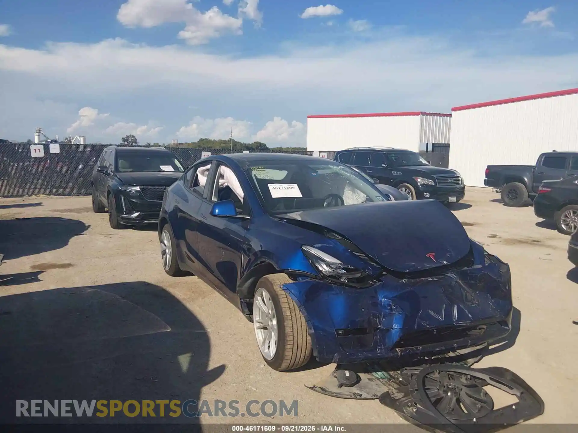 1 Photograph of a damaged car 7SAYGDEE1PA148745 TESLA MODEL Y 2023