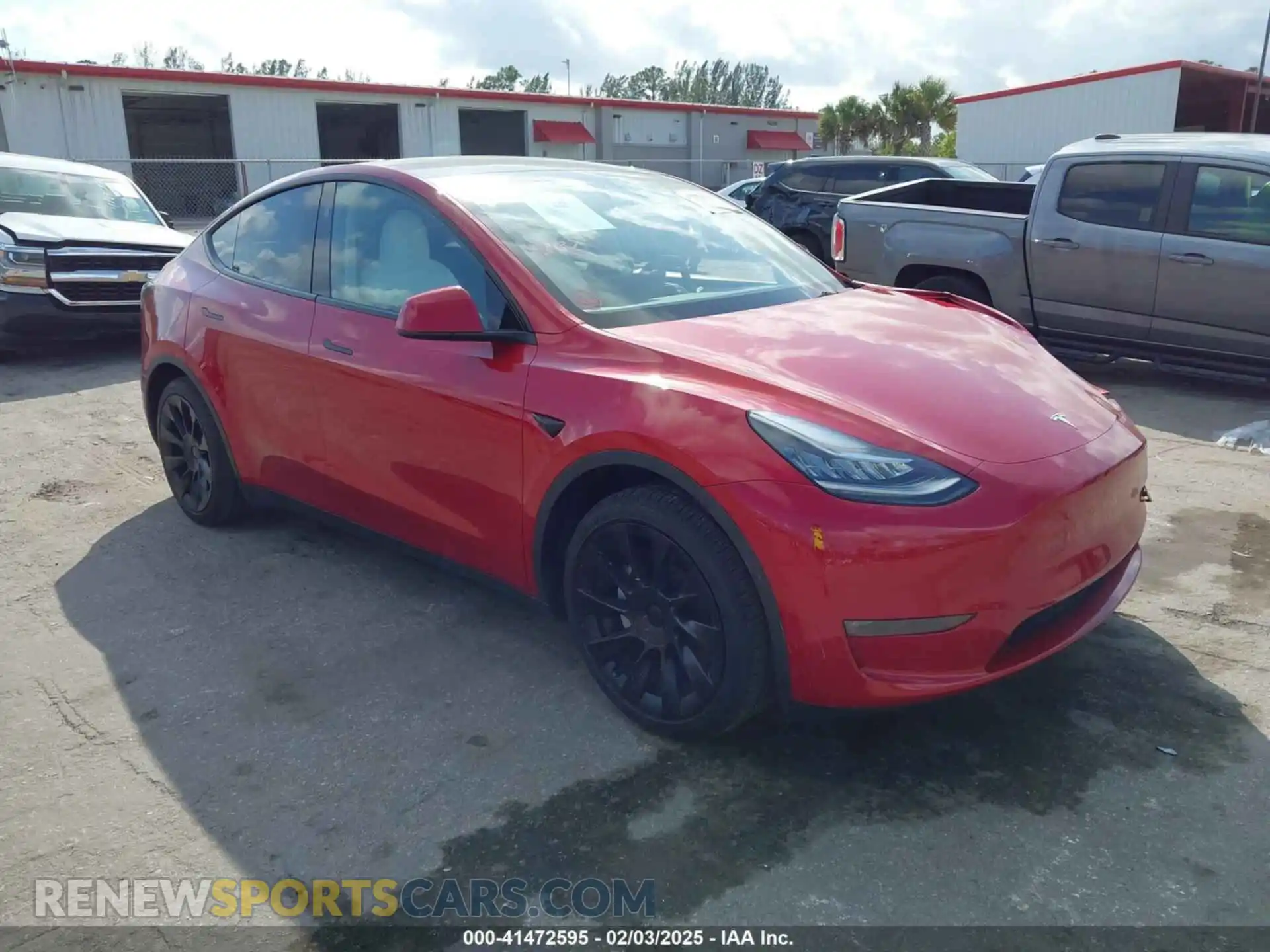 1 Photograph of a damaged car 7SAYGDEE1PA154996 TESLA MODEL Y 2023