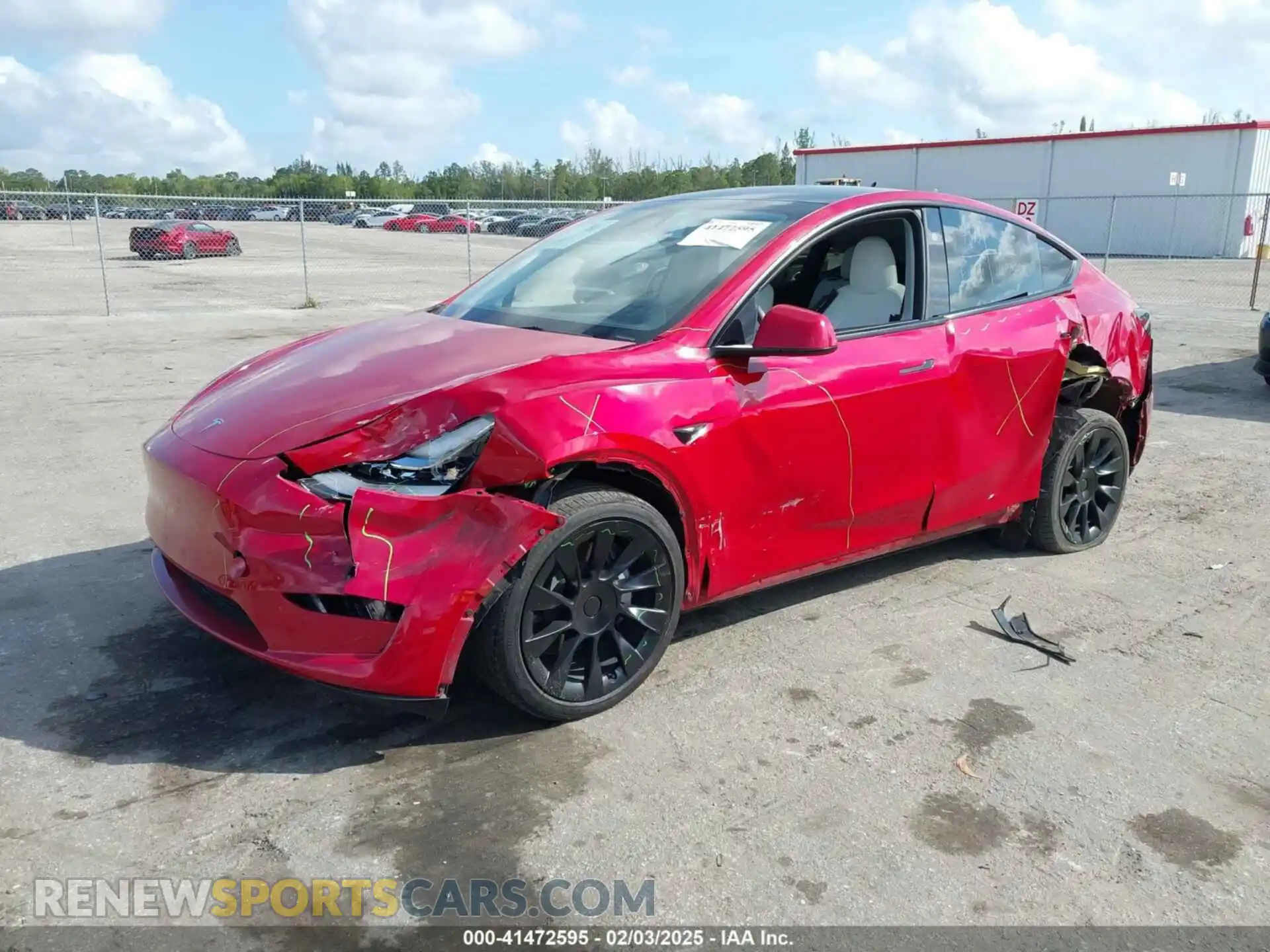 2 Photograph of a damaged car 7SAYGDEE1PA154996 TESLA MODEL Y 2023