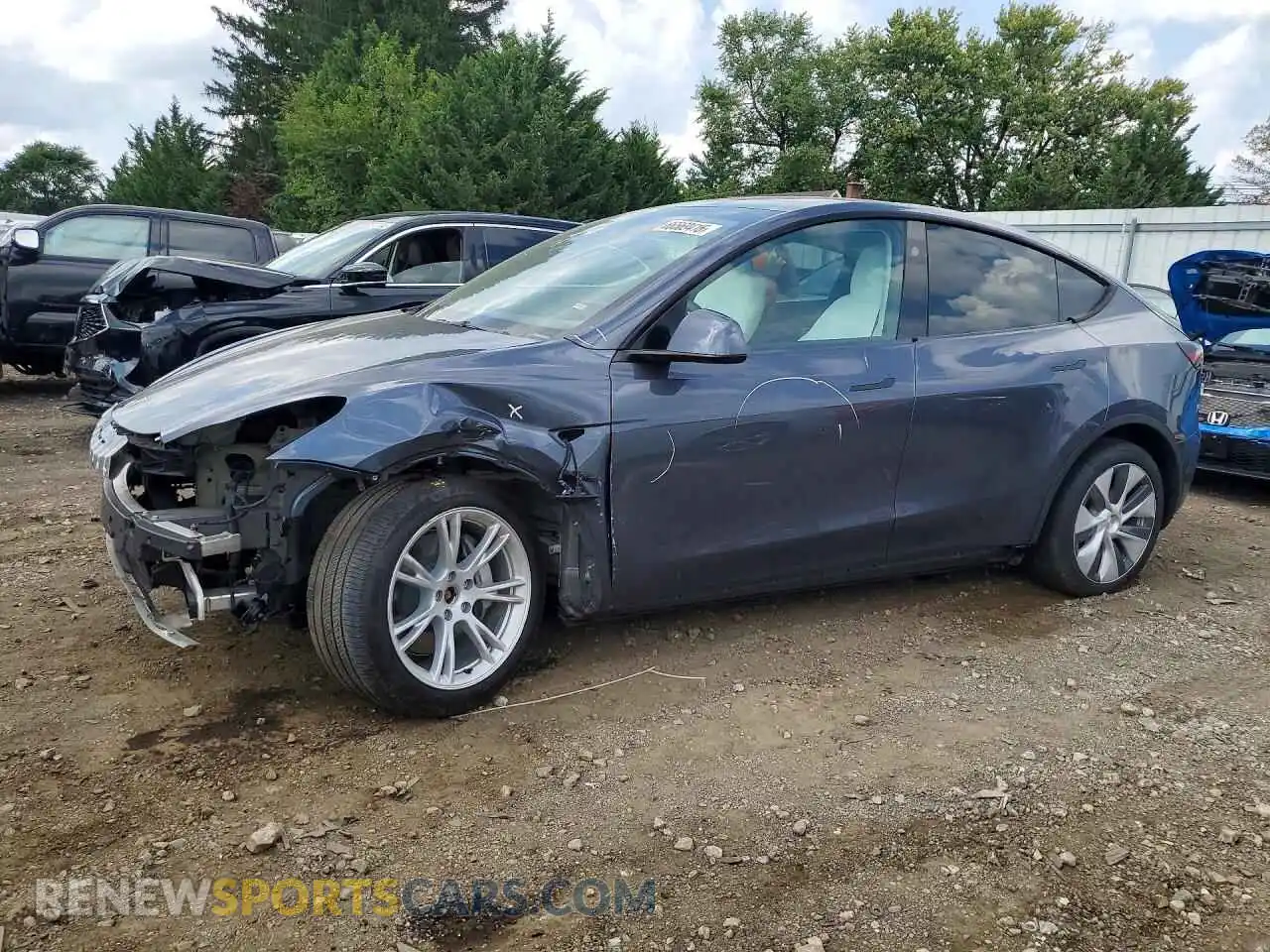 1 Photograph of a damaged car 7SAYGDEE1PA174584 TESLA MODEL Y 2023