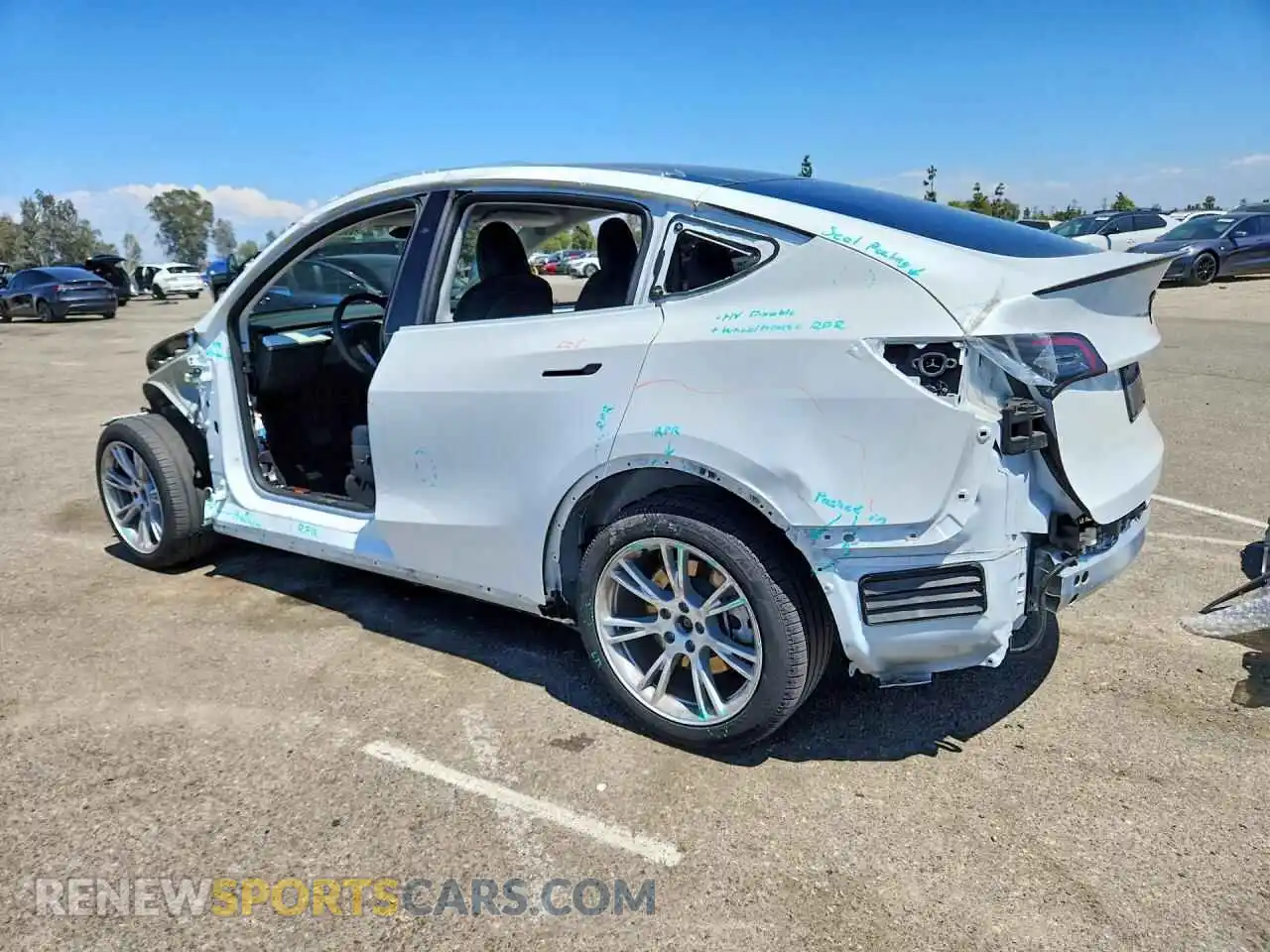 2 Photograph of a damaged car 7SAYGDEE1PA180093 TESLA MODEL Y 2023
